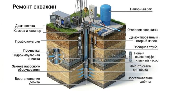 Ремонт скважин в Оренбурге
